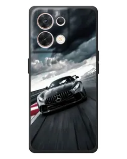 Чехол для OPPO Reno 8 5G с картинкой «Гоночный Mercedes AMG»