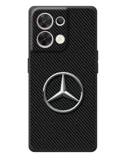 Чехол для OPPO Reno 8 5G с картинкой «Карбоновый Mercedes стиль»