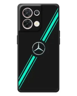 Чехол для OPPO Reno 8 5G с картинкой «Спортивные линии Mercedes»