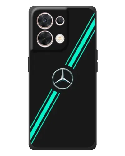Чехол для OPPO Reno 8 5G с картинкой «Спортивные линии Mercedes» Чехол для OPPO Reno 8 5G с картинкой «Спортивные линии Mercedes»