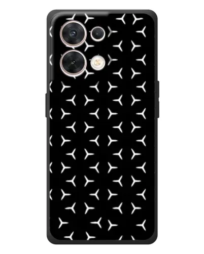 Чехол для OPPO Reno 8 5G с картинкой «Mercedes паттерн звезд» Чехол для OPPO Reno 8 5G с картинкой «Mercedes паттерн звезд»