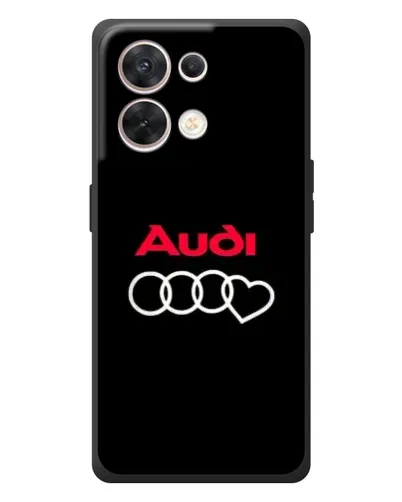 Чехол для OPPO Reno 8 5G с картинкой «Логотип Audi Heart»