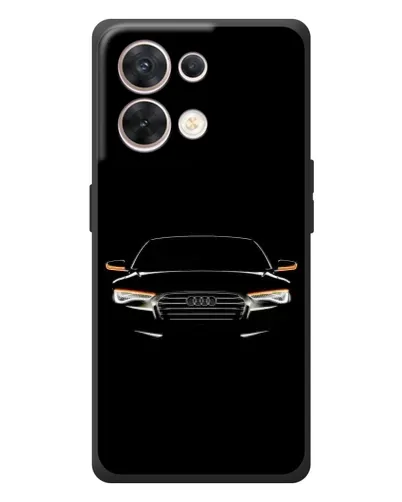 Чехол для OPPO Reno 8 5G с картинкой «Audi — ночной контур»