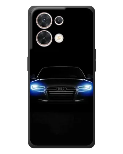 Чехол для OPPO Reno 8 5G с картинкой «Audi в неоне»