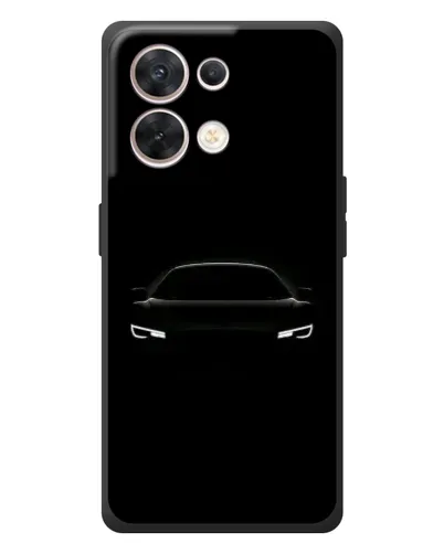 Чехол для OPPO Reno 8 5G с картинкой «Взгляд Audi в темноте»