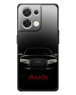 Чехол для OPPO Reno 8 5G с картинкой «Audi — градиентный контур» Чехол для OPPO Reno 8 5G с картинкой «Audi — градиентный контур»