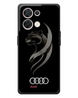 Чехол для OPPO Reno 8 5G с картинкой «Графика — пантера и Audi» Чехол для OPPO Reno 8 5G с картинкой «Графика — пантера и Audi»