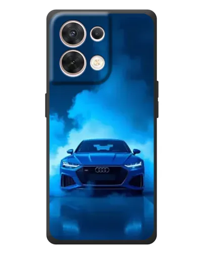 Чехол для OPPO Reno 8 5G с картинкой «Audi — голубая энергия»