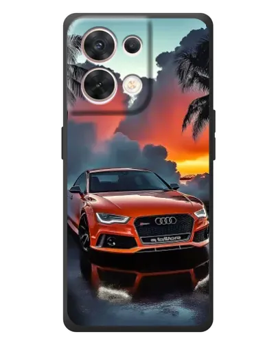 Чехол для OPPO Reno 8 5G с картинкой «Audi — закат»