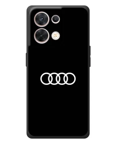 Чехол для OPPO Reno 8 5G с картинкой «Audi White Logo»