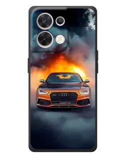 Чехол для OPPO Reno 8 5G с картинкой «Audi в огненном дыму» Чехол для OPPO Reno 8 5G с картинкой «Audi в огненном дыму»