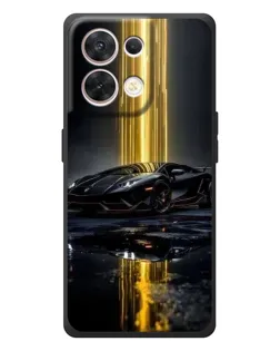 Чехол для OPPO Reno 8 5G с картинкой «Ночной Lamborghini драйв»