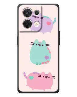 Чехол для OPPO Reno 8 5G с картинкой «Pusheen трио» Чехол для OPPO Reno 8 5G с картинкой «Pusheen трио»
