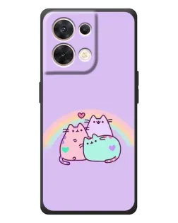 Чехол для OPPO Reno 8 5G с картинкой «Радужные Пушины» Чехол для OPPO Reno 8 5G с картинкой «Радужные Пушины»