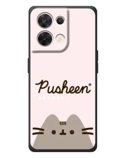Чехол для OPPO Reno 8 5G с картинкой «Pusheen логотип» Чехол для OPPO Reno 8 5G с картинкой «Pusheen логотип»