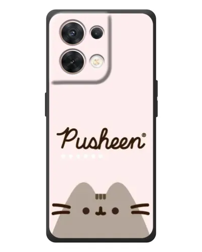 Чехол для OPPO Reno 8 5G с картинкой «Pusheen логотип» Чехол для OPPO Reno 8 5G с картинкой «Pusheen логотип»
