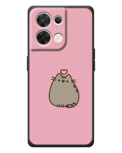 Чехол для OPPO Reno 8 5G с картинкой «Pusheen сердце» Чехол для OPPO Reno 8 5G с картинкой «Pusheen сердце»