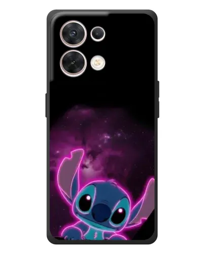 Чехол для OPPO Reno 8 5G с картинкой «Неоновый Stitch»