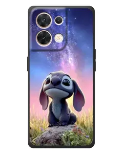 Чехол для OPPO Reno 8 5G с картинкой «Стич на рассвете»