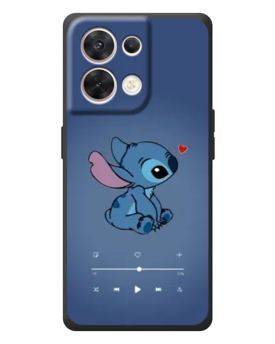 Чехол для OPPO Reno 8 5G с картинкой «Музыкальный Stitch»
