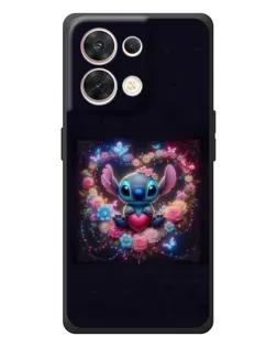 Чехол для OPPO Reno 8 5G с картинкой «Stitch в цветах»