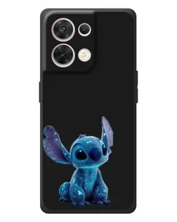 Чехол для OPPO Reno 8 5G с картинкой «Стич на черном»