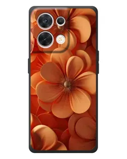 Чехол для OPPO Reno 8 5G с картинкой «Оранжевый макро цветок»