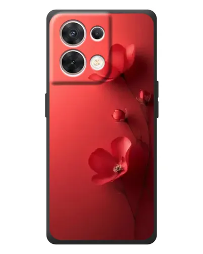 Чехол для OPPO Reno 8 5G с картинкой «Маковые соцветия»