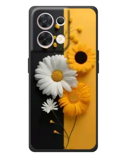 Чехол для OPPO Reno 8 5G с картинкой «Подсолнух и ромашка»