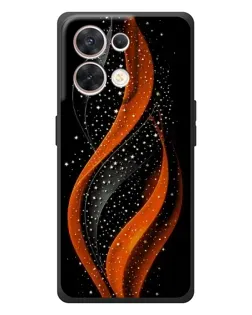 Чехол для OPPO Reno 8 5G с картинкой «Огненная звездная волна»