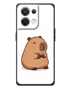 Чехол для OPPO Reno 8 5G с картинкой «Толстенькая капибара»