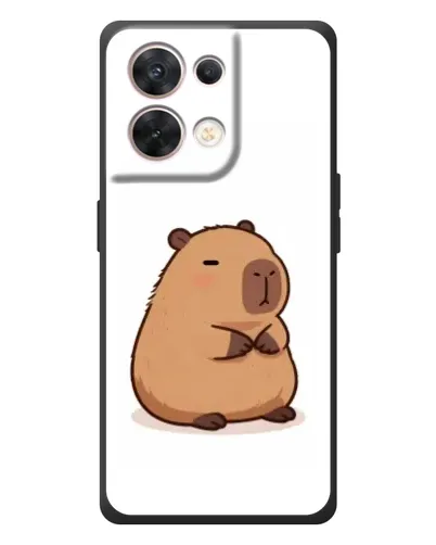 Чехол для OPPO Reno 8 5G с картинкой «Толстенькая капибара»