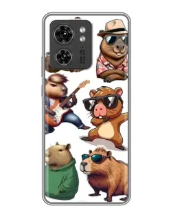 Чехол для OPPO Reno 8 Pro 5G с картинкой «Крутые капибары музыканты»