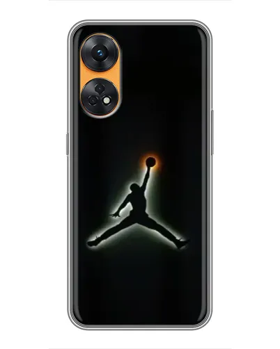 Чехол для OPPO Reno 8T с картинкой «Jordan Gradient Logo»