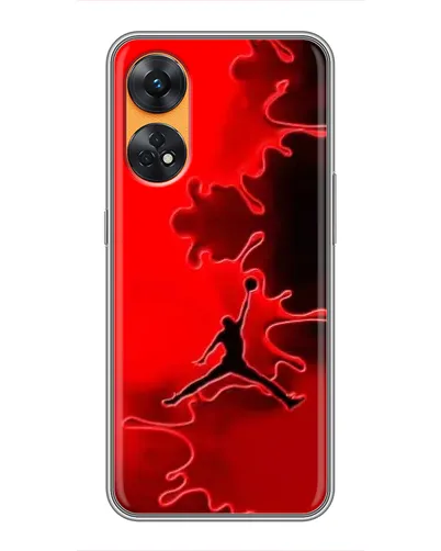 Чехол для OPPO Reno 8T с картинкой «Jordan Red Smoke»