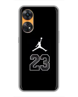 Чехол для OPPO Reno 8T с картинкой «Jordan Flight 23»