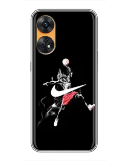 Чехол для OPPO Reno 8T с картинкой «Jordan Jumpman»