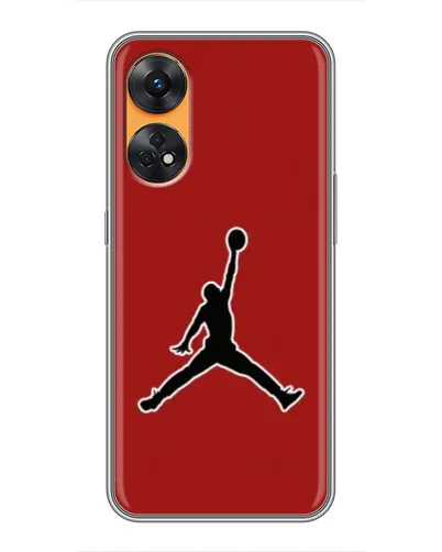 Чехол для OPPO Reno 8T с картинкой «Jordan Red Back»