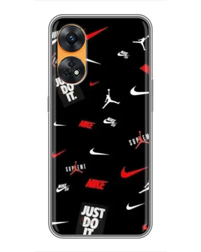 Чехол для OPPO Reno 8T с картинкой «Nike Mix Pattern»