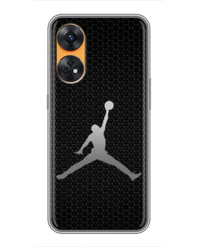 Чехол для OPPO Reno 8T с картинкой «Jordan Dark Carbon»