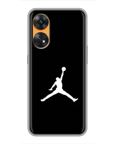 Чехол для OPPO Reno 8T с картинкой «Jordan Silhouette»