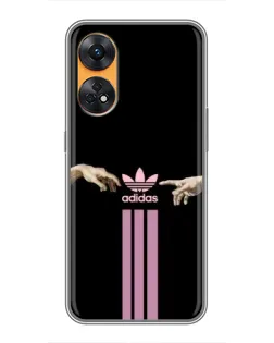 Чехол для OPPO Reno 8T с картинкой «Adidas Hands»