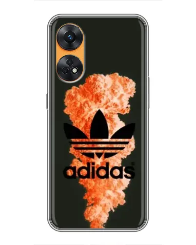 Чехол для OPPO Reno 8T с картинкой «Оранжевый дым Adidas» Чехол для OPPO Reno 8T с картинкой «Оранжевый дым Adidas»