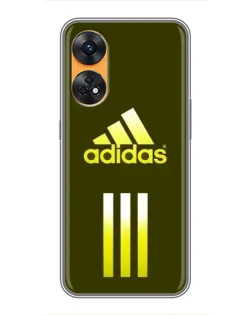 Чехол для OPPO Reno 8T с картинкой «Оливковый градиент Adidas»