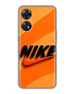 Чехол для OPPO Reno 8T с картинкой «Оранжевый драйв Nike» Чехол для OPPO Reno 8T с картинкой «Оранжевый драйв Nike»