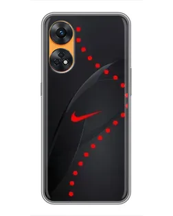 Чехол для OPPO Reno 8T с картинкой «Абстрактный дизайн Nike» Чехол для OPPO Reno 8T с картинкой «Абстрактный дизайн Nike»
