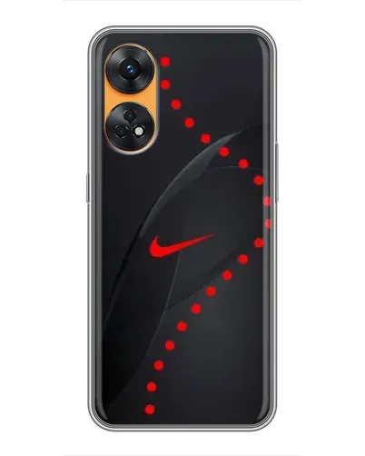 Чехол для OPPO Reno 8T с картинкой «Абстрактный дизайн Nike»