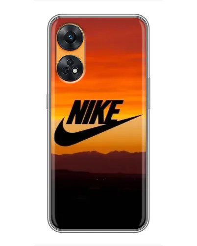 Чехол для OPPO Reno 8T с картинкой «Nike — вечерний горизонт»