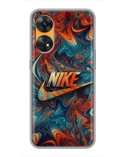 Чехол для OPPO Reno 8T с картинкой «Nike в абстракции» Чехол для OPPO Reno 8T с картинкой «Nike в абстракции»