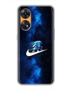 Чехол для OPPO Reno 8T с картинкой «Звездный путь Nike» Чехол для OPPO Reno 8T с картинкой «Звездный путь Nike»